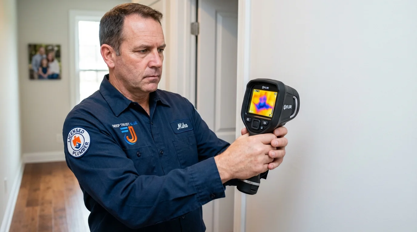 Thermal imaging leak detection by Johns Plumbing LLC in Davis